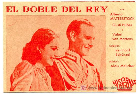  Flyers Publicitaires de films Anciens: EL DOBLE DEL REY, DOBLE , S684
