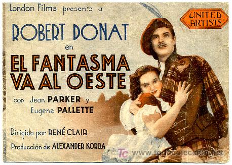 Cine: EL FANTASMA VA AL OESTE , DOBLE , S692 - Foto 1