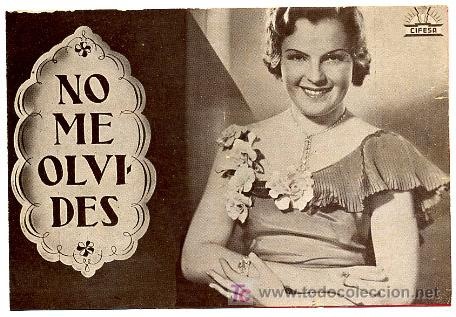  Flyers Publicitaires de films Anciens: NO ME OLVIDES , DOBLE , S694
