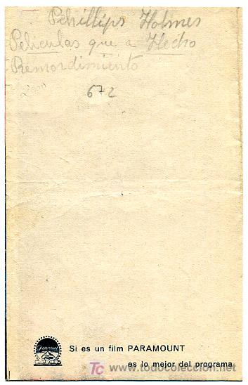Cine: REMORDIMIENTO , DOBLE, S672 - Foto 2