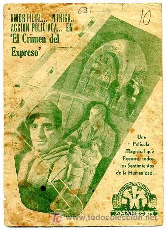 Cine: EL CRIMEN DEL EXPRESO , DOBLE , S691 - Foto 2