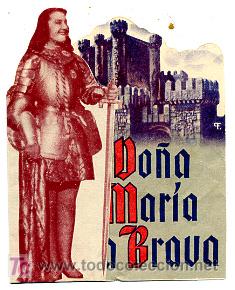 Cine: DO&Ntilde;A MARIA LA BRAVA  , TROQUELADO,  S712 - Foto 1