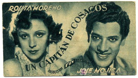 Flyers Publicitaires de Films Anciens: UN CAPITAN DE COSACOS  , TARJETA FOX ,  S844