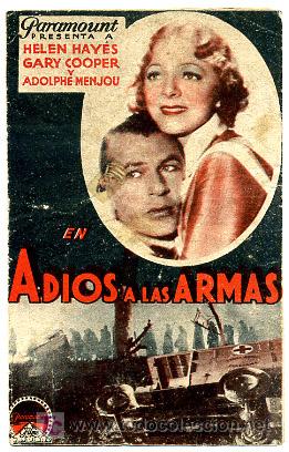 Cine: ADIOS A LAS ARMAS, GARY COOPER ,1934, PARAMOUNT , DOBLE , S889 - Foto 1