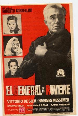 Cine: EL GENERAL DE LA ROVERE  , SENCILLO , PM7202BIS