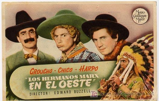 Cine: LOS HERMANOS MARX EN EL OESTE  , SENCILLO  , PM7311