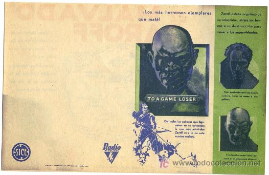 Cine: EL MALVADO ZAROFF, DOBLE , IMPECABLE, A&Ntilde;OS 30 PMD - Foto 1