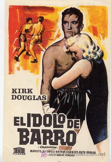 Cine: EL IDOLO DE BARRO , TEMA BOXEO , SENCILLO , PM7573 - Foto 1