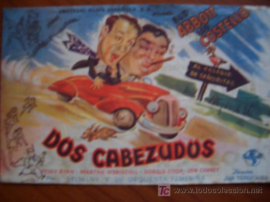 Cine: DOS CABEZUDOS  (DORSO IMPRESO - Foto 3
