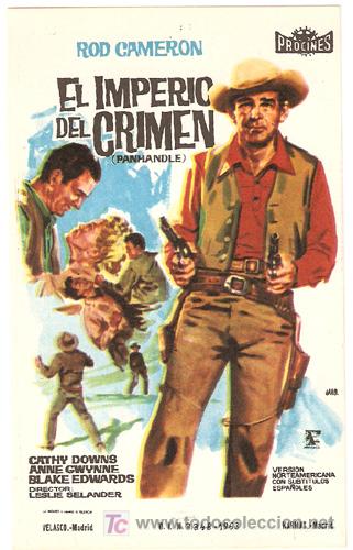 Cine: EL IMPERIO DEL CRIMEN PROGRAMA SENCILLO PROCINES ROD CAMERON - Foto 1