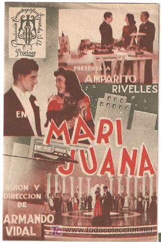 Cine: MARI JUANA PROGRAMA DOBLE PROCINES CINE ESPA&Ntilde;OL AMPARO RIVELLES - Foto 1