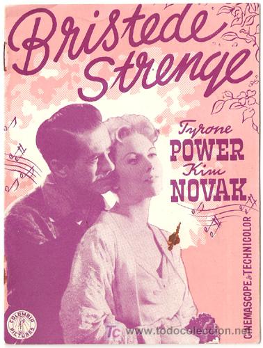 Cine: EDDY DUCHIN PROGRAMA LIBRITO DANES TYRONE POWER KIM NOVAK - Foto 1