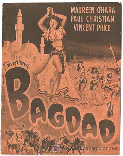 Cine: BAGDAD PROGRAMA LIBRITO DANES MAUREEN OHARA VINCENT PRICE - Foto 1