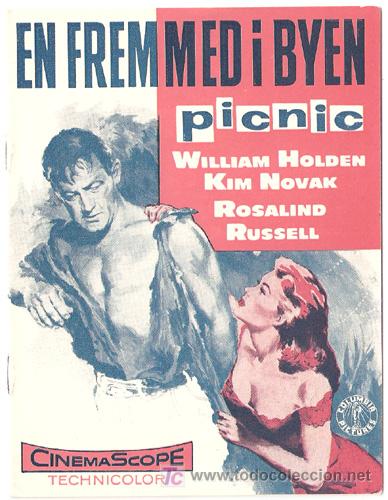Cine: PICNIC PROGRAMA LIBRITO DANES WILLIAM HOLDEN KIN NOVAK - Foto 1