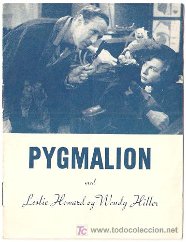Cine: PYGMALION PROGRAMA LIBRITO DANES LESLIE HOWARD - Foto 1