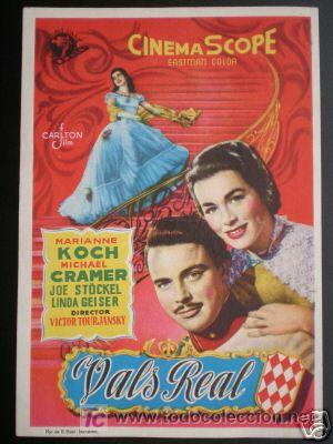 Kino: PROGRAMA MANO DE CINE - VALS REAL- PARTE POSTERIOR: PUBLICIDAD DEL CINE.