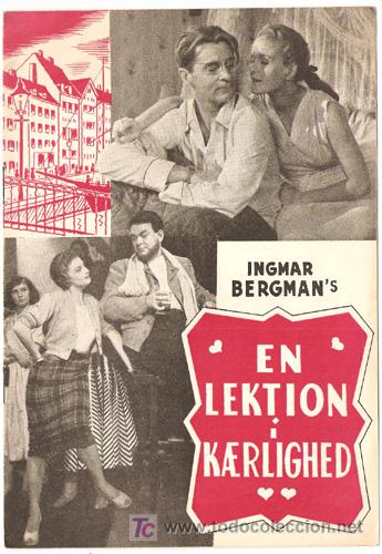 Cine: UNA LECCION DE AMOR PROGRAMA LIBRITO DANES INGMAR BERGMAN - Foto 1