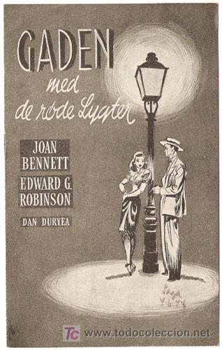 Cine: PERVERSIDAD PROGRAMA LIBRITO DANES JOAN BENNETT EDWARD G. ROBINSON FRITZ LANG - Foto 1