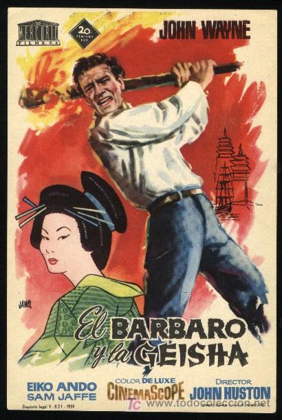  Flyers Publicitaires de films Anciens: P-6910- El barbaro y la geisha (The Barbarian and the Geisha) (John Wayne - Eiko Ando - Sam Jaffe)