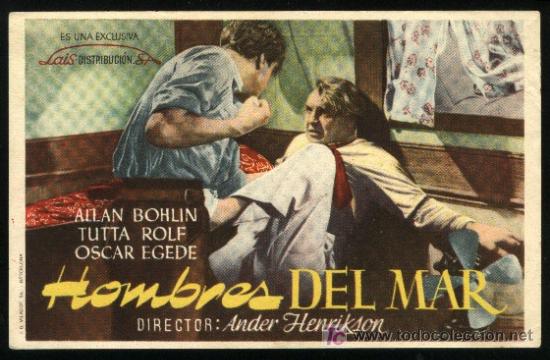 Kino: P-2361- Hombres del mar (Valf&aring;ngare) ALAN BOHLIN - TUTTA ROLF - OSCAR EGEDE