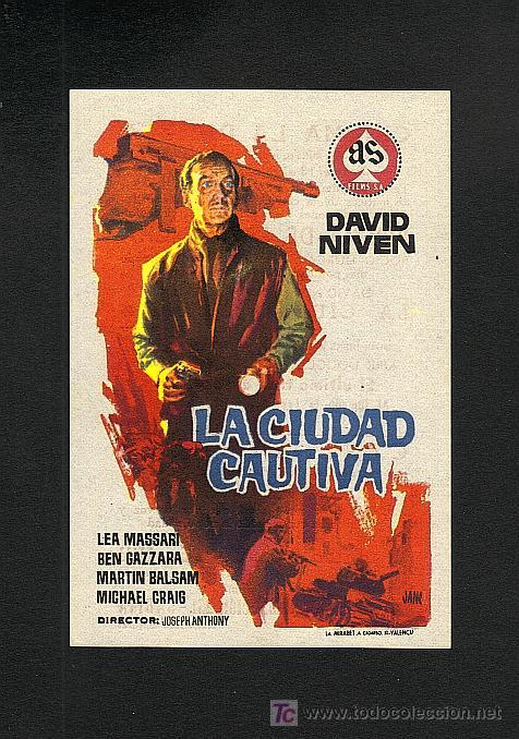 Cine: LA CIUDAD CAUTIVA (David Niven) - Foto 1