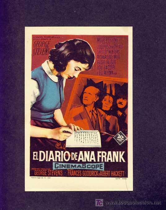 Cine: EL DIARIO DE ANA FRANK (Soligo) - Foto 1