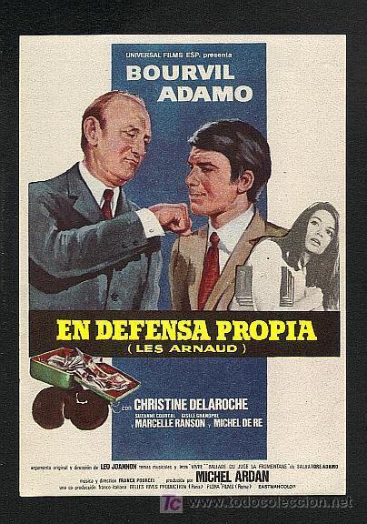 Cine: EN DEFENSA PROPIA (Bourvil, Adamo) - Foto 1