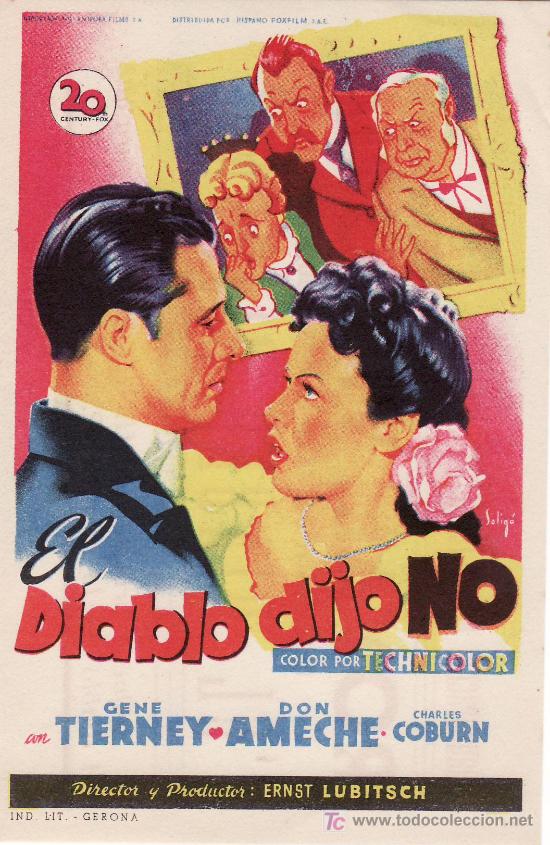 Cine: EL DIABLO DIJO NO. EN .CON PROPAGANDA - Foto 1