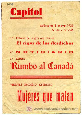 Cine: RUMBO AL CANADA 1935 , DOBLE , S1096 - Foto 2