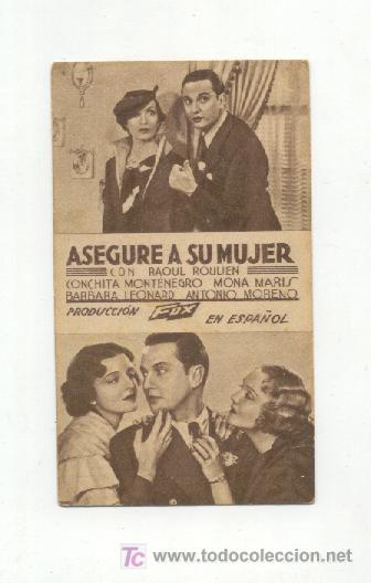 Cine: ASEGURE   A   SU   MUJER - Foto 1