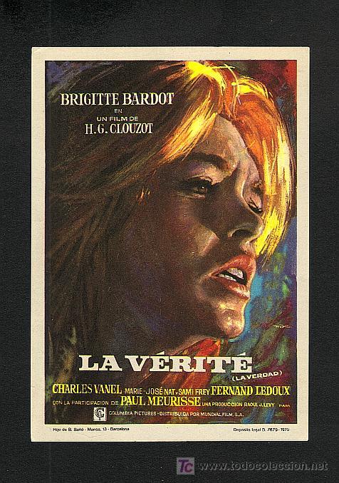 Cine: La verite (Brigitte Bardot) - Foto 1