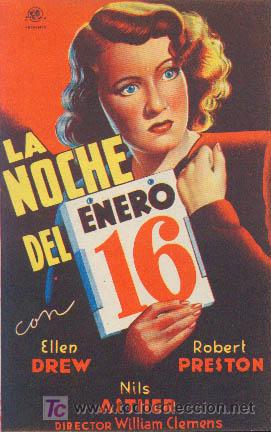 Cine: LA NOCHE DEL 16 DE ENERO - Foto 1