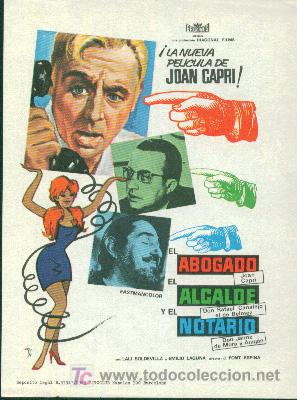 Cine: EL ABOGADO, EL ALCALDE Y EL NOTARIO - Foto 1