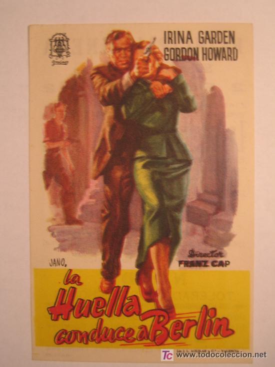 Foglietti di film di film antichi di cinema: La huella conduce a Berlin
