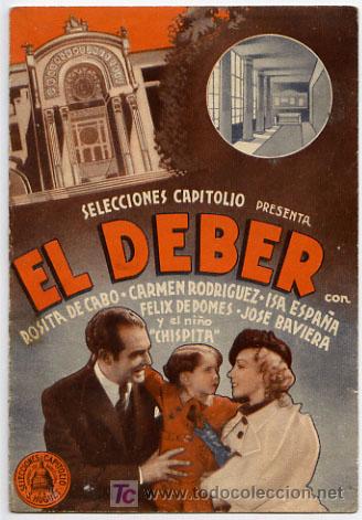 Kino: EL DEBER , DOBLE , RARO  ,  PM8631