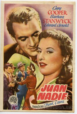 Cine: JUAN NADIE  , GARY COOPER  ,  SENCILLO   ,   PM8749