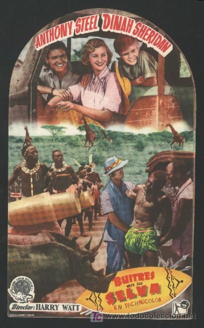 Cine: P-4669- Buitres en la selva (Where No Vultures Fly) (TROQUELADO) Anthony Steel - Dinah Sheridan