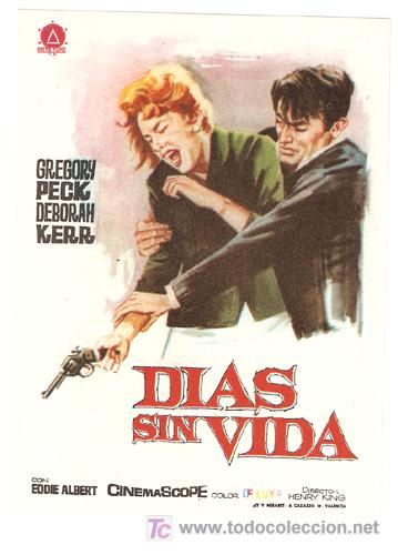 Cine: DIAS SIN VIDA PROGRAMA SENCILLO DELTA GREGORY PECK DEBORAH KERR - Foto 1