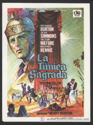 Cinema: Q-0965- LA TUNICA SAGRADA (THE ROBE) Richard Burton - Jean Simmons - Victor Mature - Michael Rennie