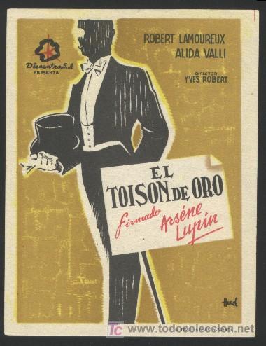 Kino: Q-03166- El toison de oro. Firmado Arsenio Lupin (Sign&eacute; Ars&egrave;ne Lupin) Robert Lamoureux - Alida Valli
