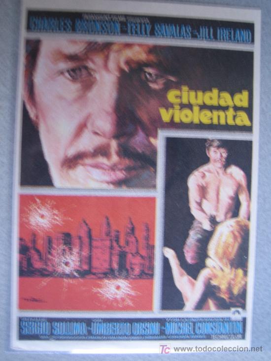 Cine: Ciudad violenta - Charles Bronson - Mac folleto mano original - Foto 1