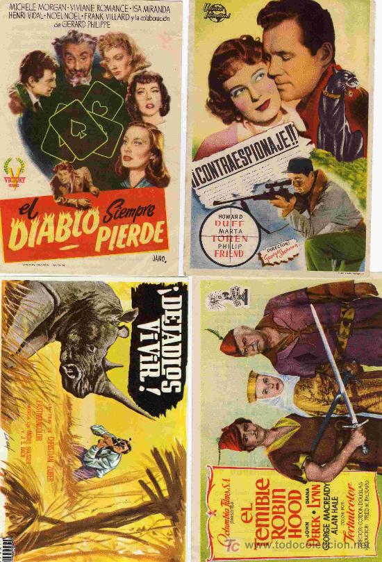Foglietti di film di film antichi di cinema: carteles cine