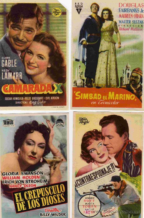 Foglietti di film di film antichi di cinema: carteles cine