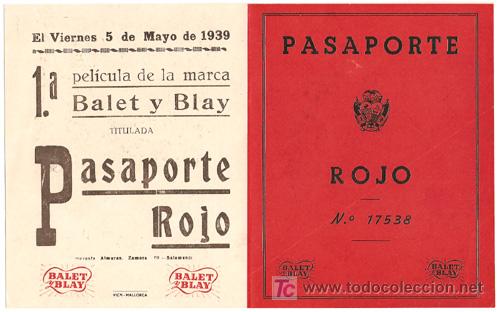 Cine: PTCC 306 PASAPORTE ROJO PROGRAMA DOBLE BALET Y BLAY ISA MIRANDA - Foto 1