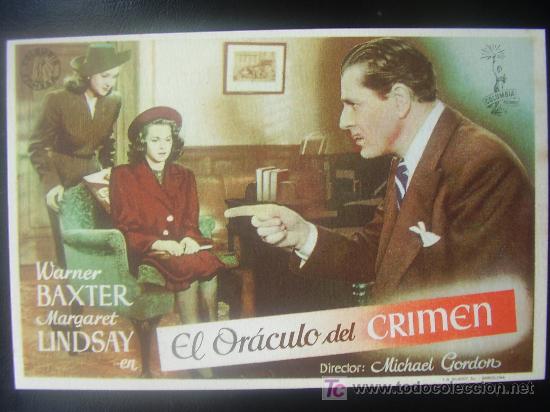 Cine: EL ORACULO DEL CRIMEN - Foto 1