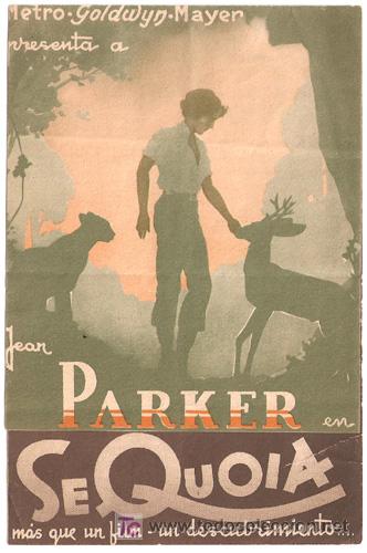 Cine: PTCC 429 SEQUOIA PROGRAMA DOBLE MGM JEAN PARKER - Foto 1