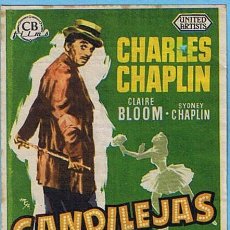 Cine: CANDILEJAS. CINE MODERNO TARRAGONA 1955. CHAPLIN, CLAIRE BLOOM