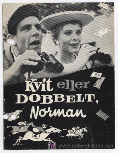 Cine: JUST MY LUCK PROGRAMA LIBRITO DANES NORMAN WISDOM MARGARET RUTHERFORD - Foto 1