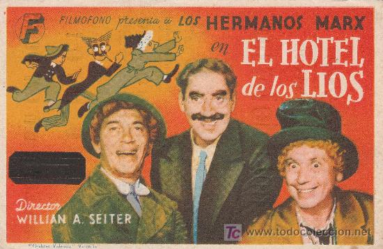 Cine: PROGRAMA DE CINE (SENCILLO) EL HOTEL DE LOS LIOS - Foto 1