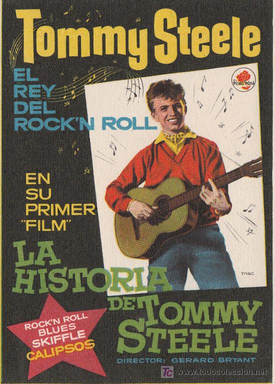 Cine: PROGRAMA DE CINE (SENCILLO) LA HISTORIA DE TOMM STEELE, DORSO EN BLANCO - Foto 1